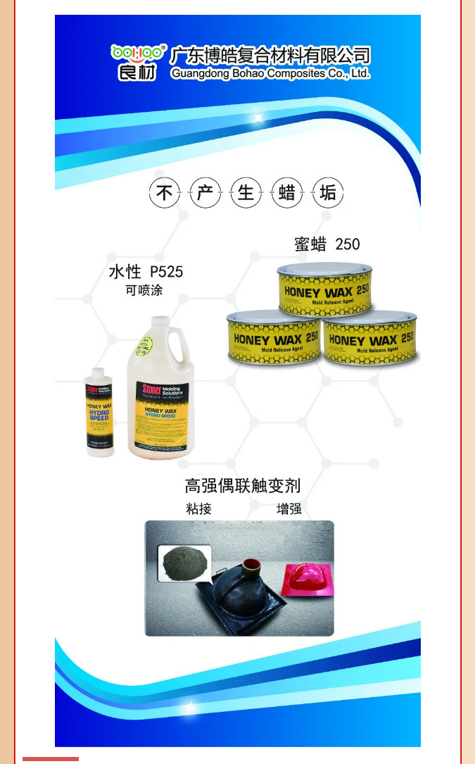 第26屆復材展廣東博皓熱推產(chǎn)品：美國Stoner脫模劑、高強偶聯(lián)觸變劑