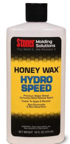 Stoner HoneyWax&reg;Hydro Speed是一種高固含量的水性乳液，不含任何溶劑，旨在代替傳統的高級涂蠟作為復合材料行業中的脫模劑。